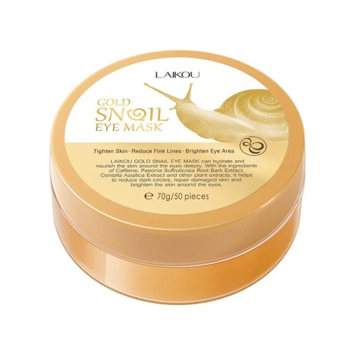 Ögonmask med snigelextrakt 50 st Gel ögonkuddar Återfuktande ögonmask