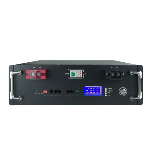 Litium-järn-fosfatbatteri med IP5-skydd LiFePO4 48V 120Ah Uppladdningsbart batteri 45,5 x 48 x 16 cm