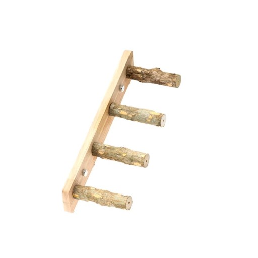 Trätrappa för papegojor Fågelabborre för bur 22,2 x 9 cm