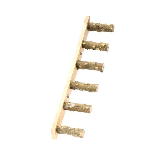 Trätrappa för papegojor Fågelabborre för bur 35,2 x 9 cm