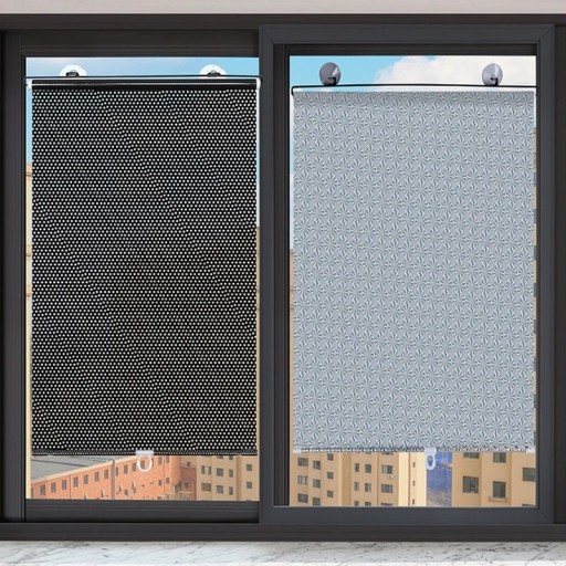 Mörkläggningsrullgardin med sugkoppar Mörkläggningsfönstergardin 50 x 125 cm