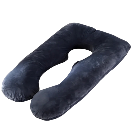 Graviditetskudde 120×70 cm U-formad longitudinell amningskudde för hela kroppen Ergonomisk Bekväm Andas Tvättbart Dragkedja