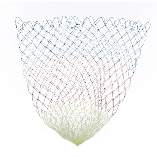 Vikbart fiskenät i nylon 45 x 45 cm Djup 55 cm Färgglat diamantnät Fiskfälla Räkor Kräftor Levande bete