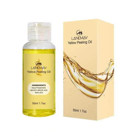 Exfoliating Yellow Peeling Oil 50ml Whitening Serum för mörk hud 100% ekologisk olja Hudvård Hudförnyelse