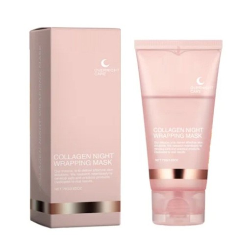 Collagen Peel-Off Mask for Night 75 ml Korean Cosmetics Soothing Hydrating Mask with Vitamin E Deep Regeneration