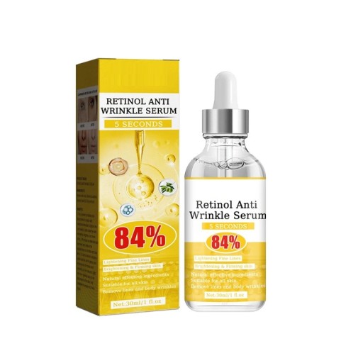 Retinol Anti-Wrinkle Serum med 84 % Jojobaolja – Uppstramande och återfuktande hudvård 30 ml
