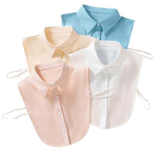 Falsk krage för kvinnor Avtagbar krage Dekorativ krage för tröja blusklänning Elegant modeaccessoar för alla tillfällen