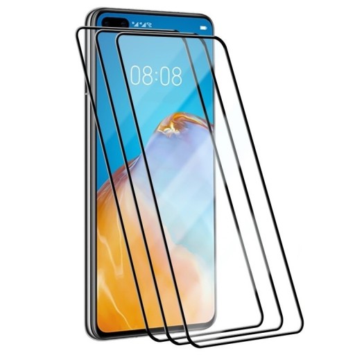 9D edzett üveg Huawei P Smart 2019-hez 3 db