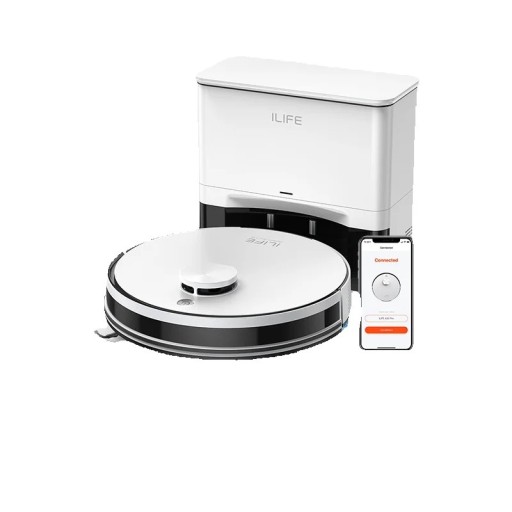 A30 PRO Robotic Vacuum Cleaner 5000Pa Combination of Vacuum Cleaner and Mop Self-Emptying 60 Days Operation App Control Remote Control 180 Min