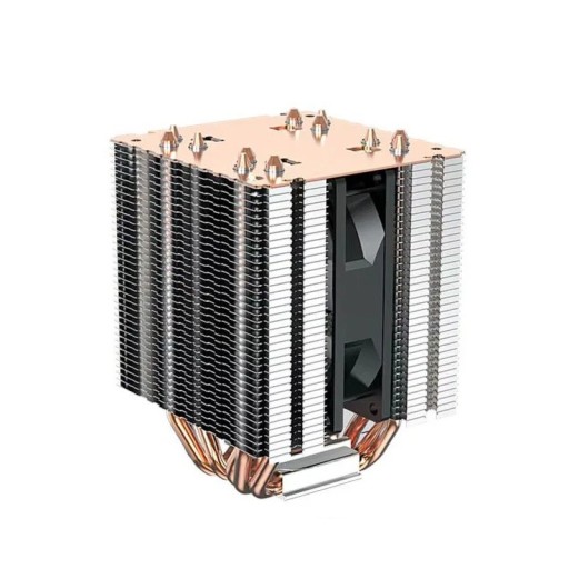 A6 CPU cooler com 6 heat pipes ventilador 4PIN PWM 190W TDP arrefecedor silencioso para Intel LGA 1700 115X 1200 e AMD cobre alumínio