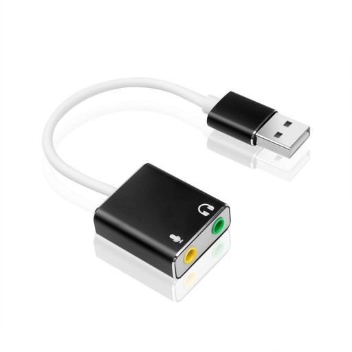 Äänikortti mikrofonille ja kuulokkeille