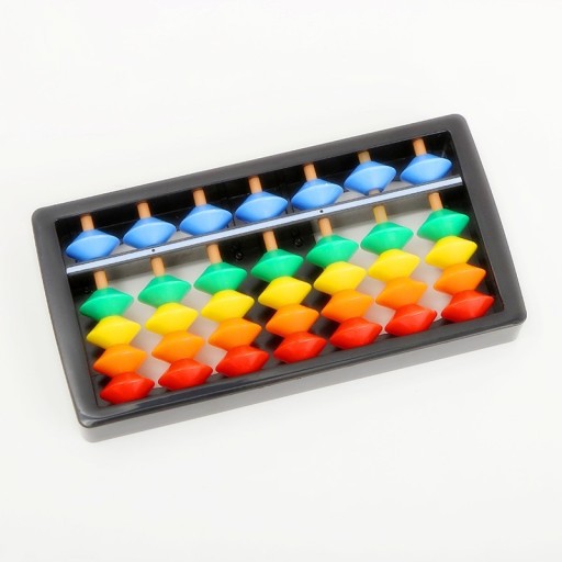 Ábaco infantil con cuentas de colores