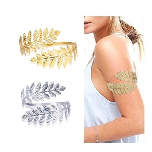 Åbent armbånd med blade til kvinder