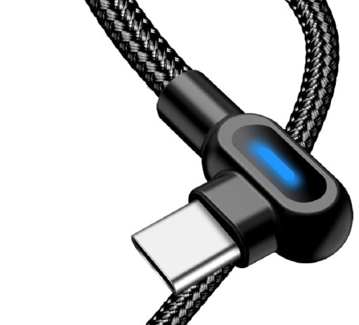 Abgewinkeltes USB-Ladekabel