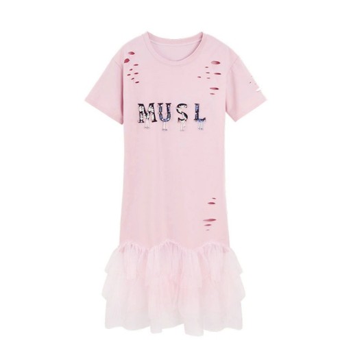 Abiti a T con gonna in tulle