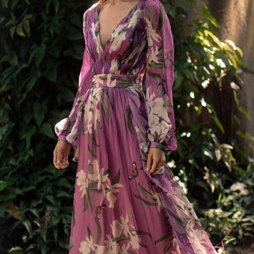 Abiti maxi in chiffon