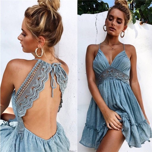 Abiti mini da donna con pizzo