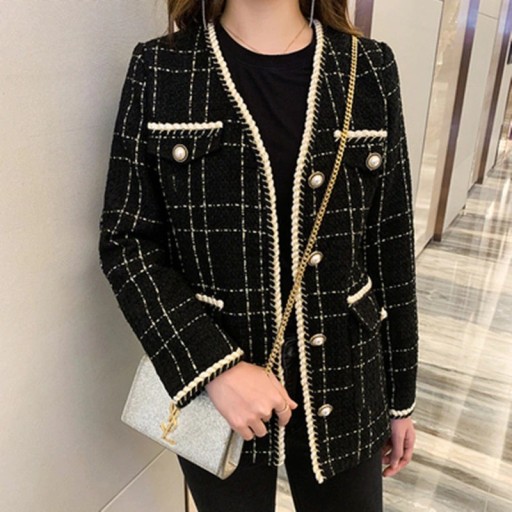 Abrigo de tweed para mujer