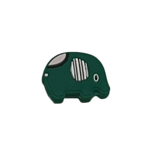 Absorbedor de vibraciones para raqueta de tenis Accesorio de silicona con diseño de elefante verde Contra impactos Accesorio para jugadores de tenis