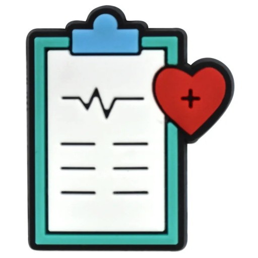 Accessoire pour crocs carte médicale sur clip 2–3 cm PVC bleu rouge décoration médicale pour chaussures décorations crocs