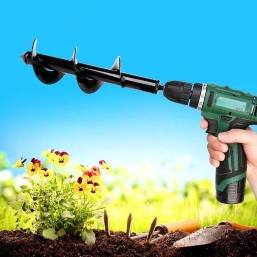 Accessoire spiralé pour le creusement de trous
