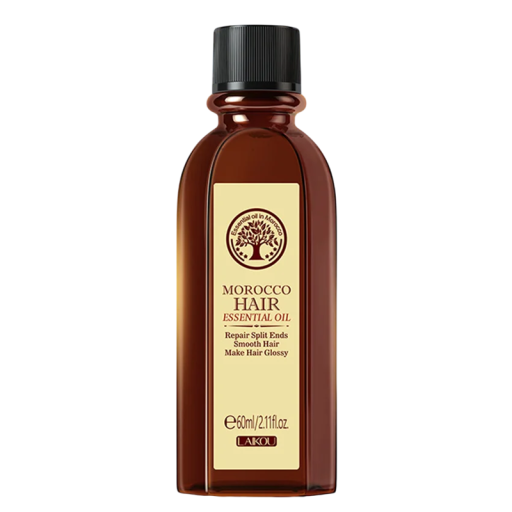 Aceite capilar hidratante con argán 60 ml Crema nutritiva contra puntas abiertas Cabello liso y brillante Tratamiento regenerador de keratina