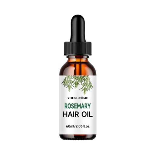 Aceite esencial de romero para el crecimiento del cabello 60 ml Nutrición de las raíces del cabello Anticaída Para hombres y mujeres Repara el cabello dañado