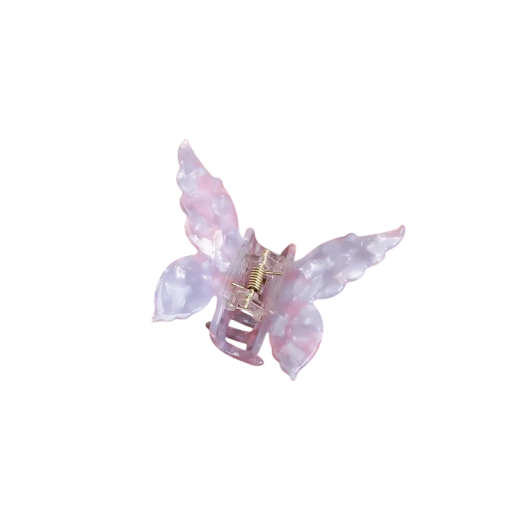 Acetat-Haarspange im Schmetterlingsdesign 7,5x6,2 cm Bunte französische Retro elegante Spange Damen Haarschmuck Plastische Dekoration Styling