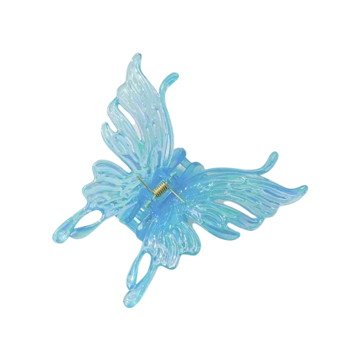 Acetat sommerfugle hårklips 10,5x10 cm Farverig fransk retro elegant hårspænde Dame hårtilbehør Styling Plast dekoration
