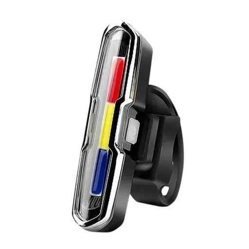 Achterlicht voor de fiets 12 x 4 x 8,5 cm USB oplaadbaar 500 mAh IPX5 waterdicht 110 lm 5 verlichtingsstanden 10 uur brandduur Draaibaar met 45° Veiligheidsfietslicht