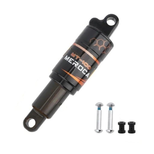 Achtervering Olieveer MEROCA MT-100 150 mm 1000 lbs Gat 8 mm Zwart Voor Mountainbike Fiets en Elektrische Scooter