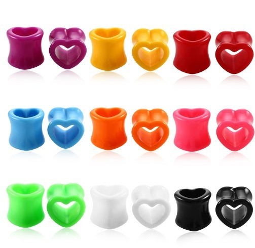 Acrylic Heart-Shaped Tunnel 2 pcs
