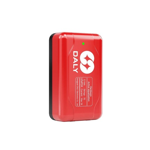 Actieve balancer Daly 3S 1 A BMS voor Li-ion en LiFePO4 batterijen met actieve celbalancering 35 x 60 x 18 mm rode thuis zonne-energie opslag