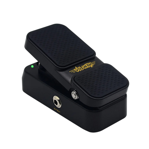 Active Volume Control and Wah Expression Pedal for Electric Guitar Multifunctional Effect Pedal Compact Black Design
