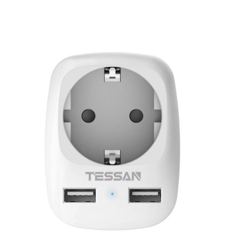 Adaptador 1x tomada, 2x USB A3020