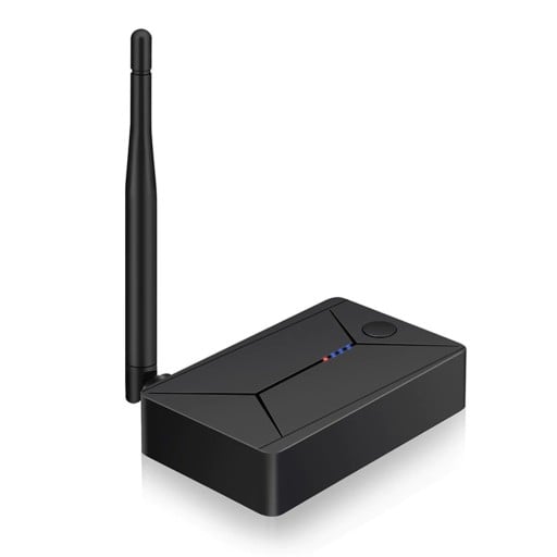 Adaptador de audio bluetooth inalámbrico con antena para tecnología de audio Conector óptico y coaxial Jack de 3,5 mm Bluetooth 5.0 Negro 8,9 x 5,4 x