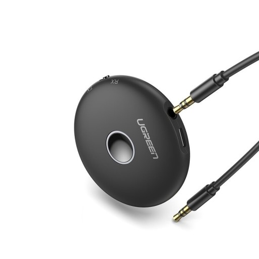 Adaptador de áudio Bluetooth Receptor e transmissor de áudio Bluetooth 5.0 Ligação de 2 dispositivos Alcance de 10 m Duração de 10 a 12 horas Com