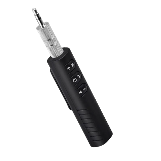 Adaptador de audio inalámbrico Bluetooth 5.0 de 3,5 mm para radio de coche, auriculares estéreo para el hogar, iPhone y Android, mini reproductor
