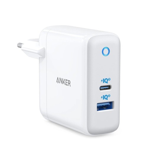 Adaptador de rede GaN 2 portas USB / USB-C