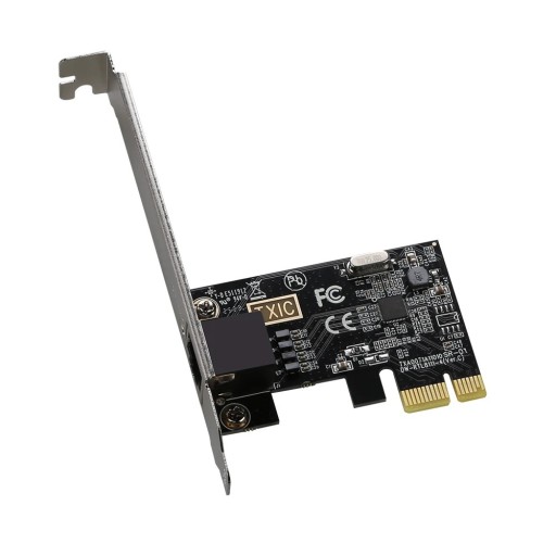 Adaptador de rede PCI-E gigabit 1000Mbps RJ45 LAN Realtek RTL8111E para computadores de secretária Windows Linux