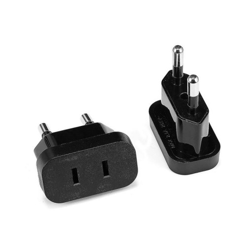 Adaptador de viagem US para EU 4.8 mm
