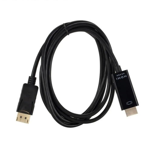 Adaptador DisplayPort a HDMI 4K Cable de 1,8 m Adaptador para monitores y televisores Transmisión de vídeo de alta calidad Soporte de audio Plug &amp