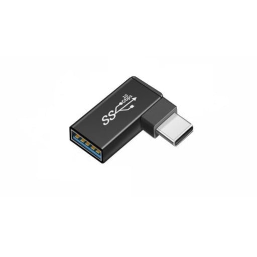 Adaptador em ângulo USB 3.0 para USB-C F/M