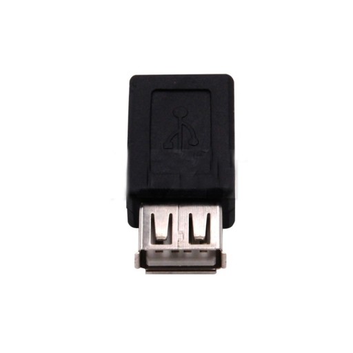 Adaptador USB 2.0 a Micro USB con conectores en ambos lados para unir dos cables Paquete de 2 unidades Diseño compacto en color negro