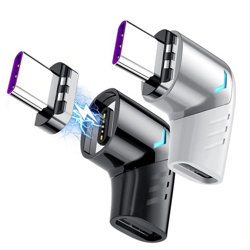 Adaptador USB-C magnético en ángulo