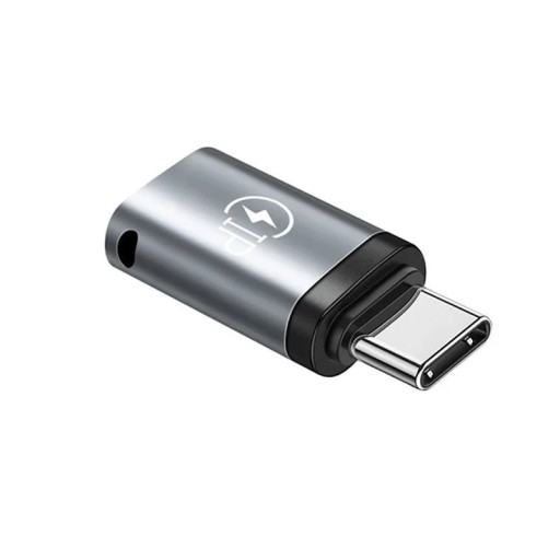 Adaptador USB-C para Lightning Conversor para carregamento rápido e transferência de dados conector Tipo-C para dispositivos Apple com conector iOS