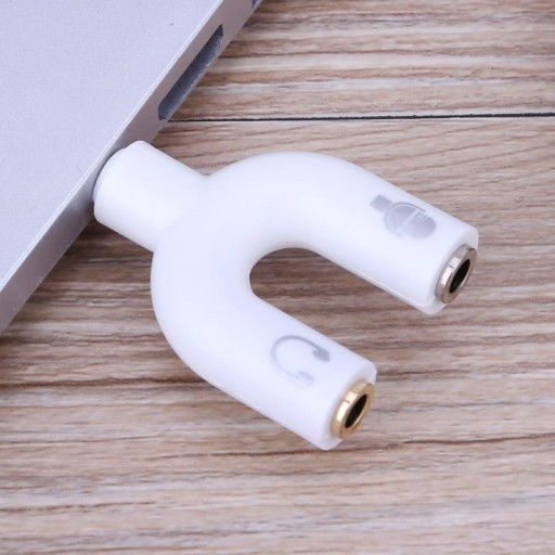 Adaptateur 3,5mm jack vers 2x 3,5mm jack pour écouteurs + microphone