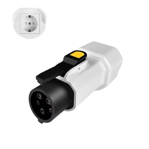 Adaptér elektromobilokhoz 1. típus 16A EU aljzattal KIA számára, hogy eszközöket tápláljon az autóból