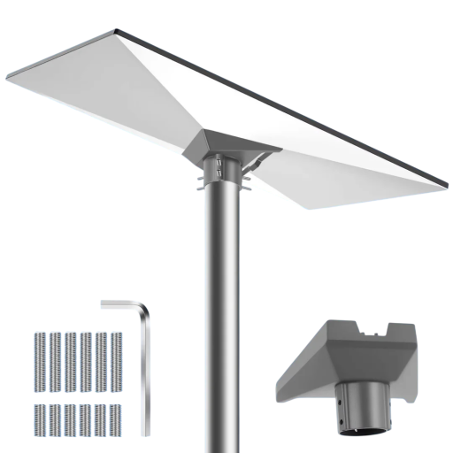 Adapter för montering av Starlink Gen 3-antenn på rör, aluminiumgjutning, bärförmåga 227 kg, sex fästskruvar, 18,5 × 14 cm, grå