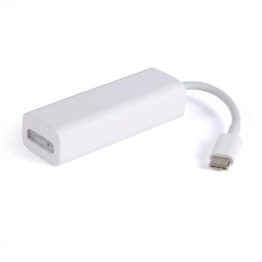 Adapter from MagSafe 2 female to USB-C male for charging devices with USB-C from a MagSafe 2 charger Output up to 60 W Plastic casing